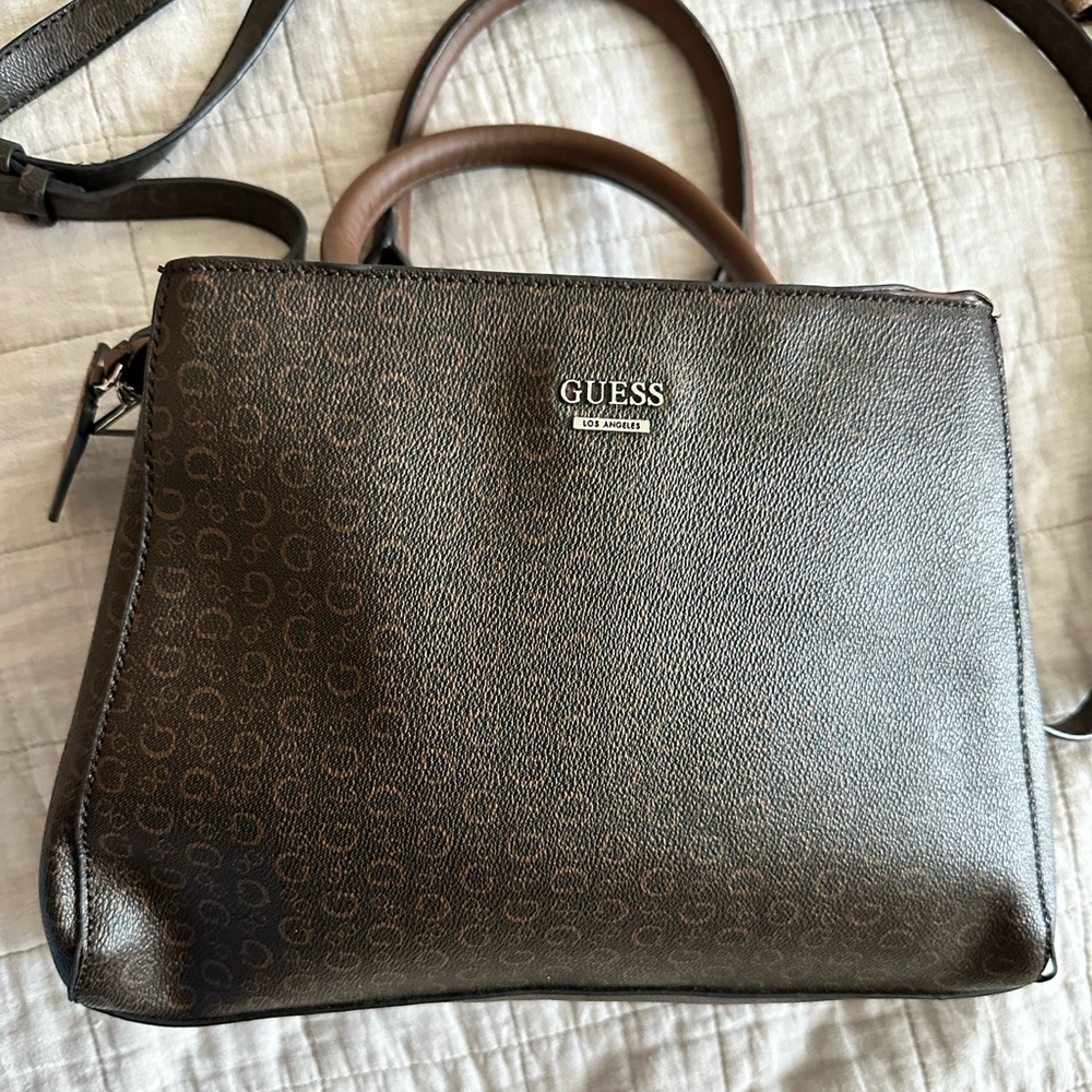 Guess Brown Briefcase with Professional Design